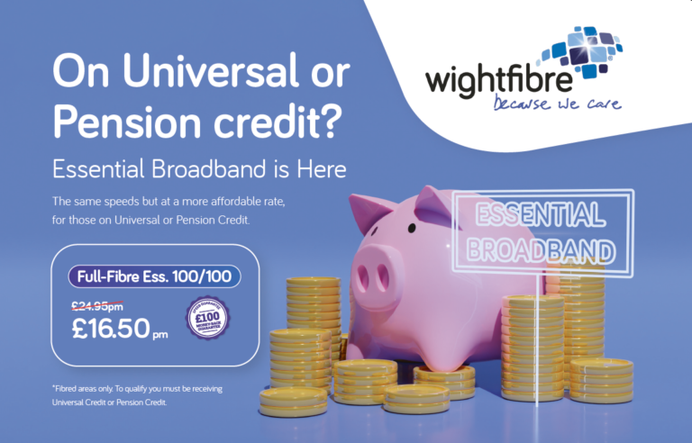WightFibre offer 100Mb/100Mb Essential Broadband package for only £16. ...